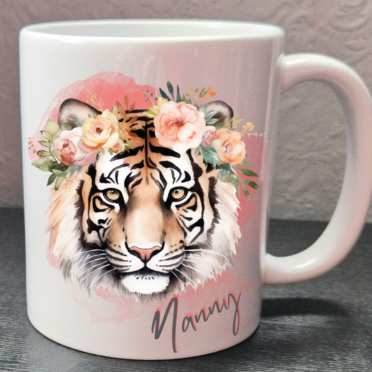 Personalised tiger mug