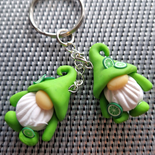 Lime gonk keyring