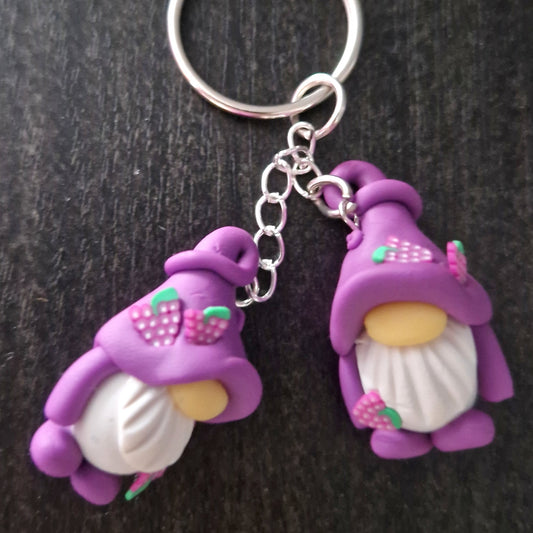 Purple grapes gonk keyring