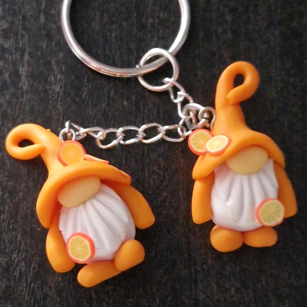 Orange gonk keyring