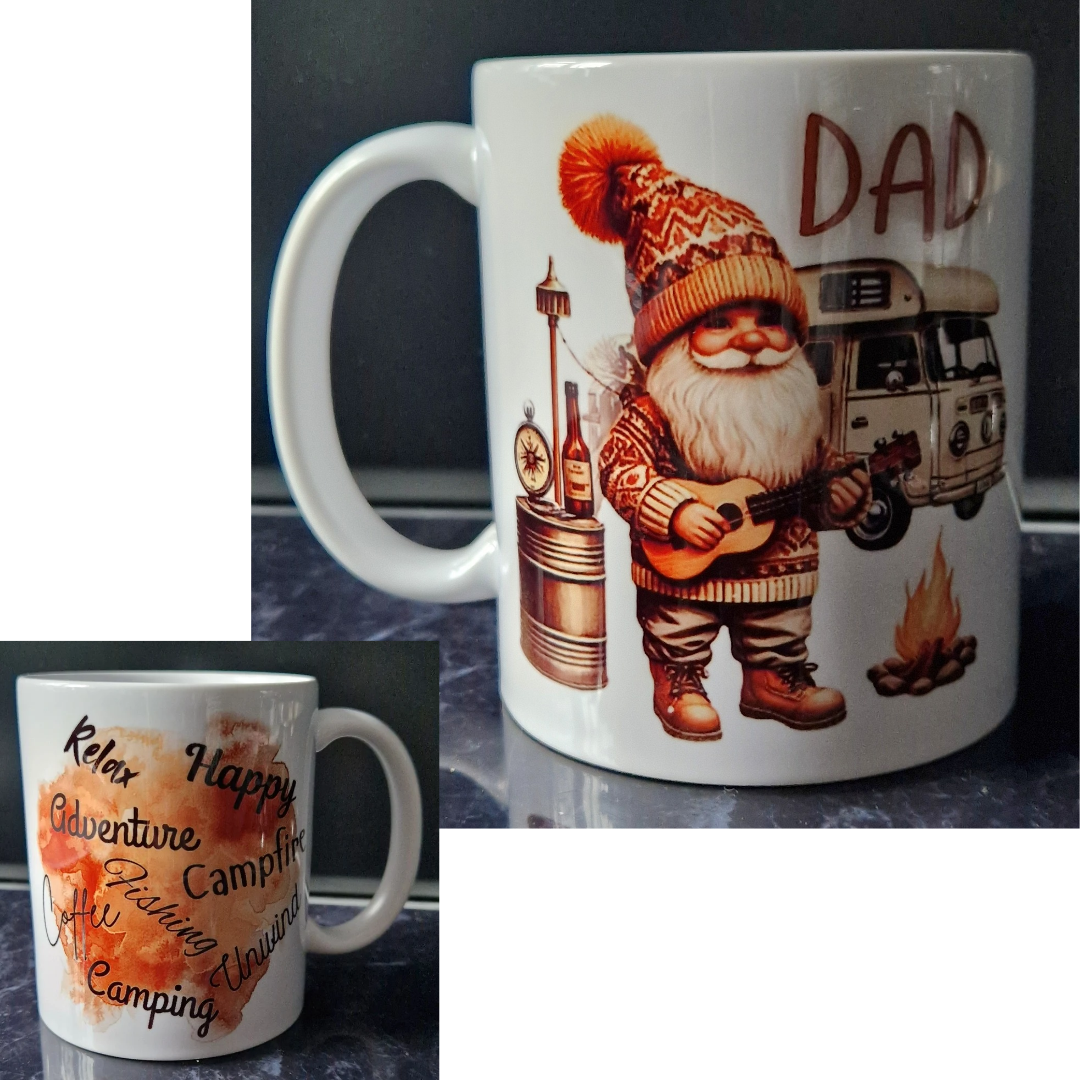 Dads camping gonk mug