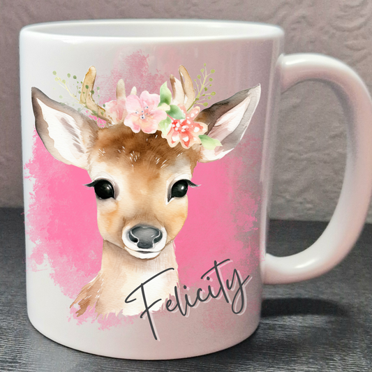 Personalised deer mug