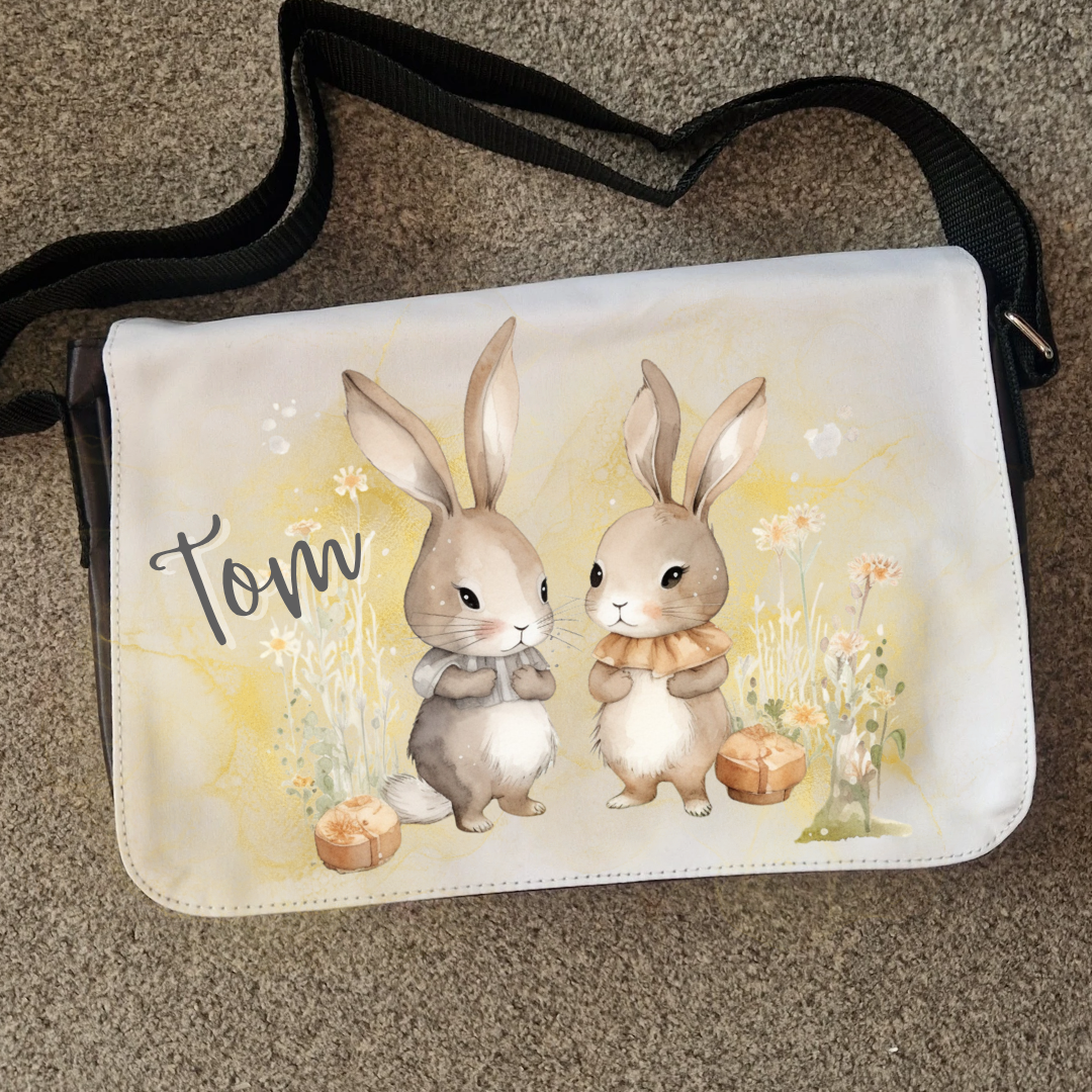 Personalised baby changing bag  - bunnies design