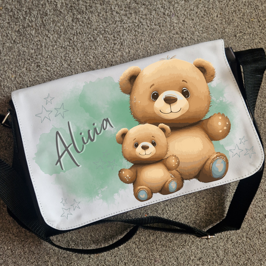 Personalised baby changing bag  - teddy bears design